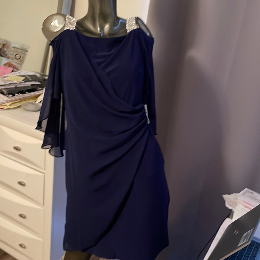 Blue cocktail dress